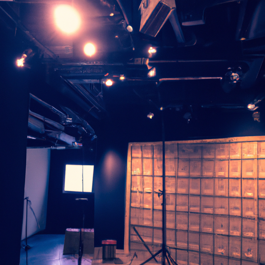 Early studio build with meticulous cable management and acoustic panels in Toronto